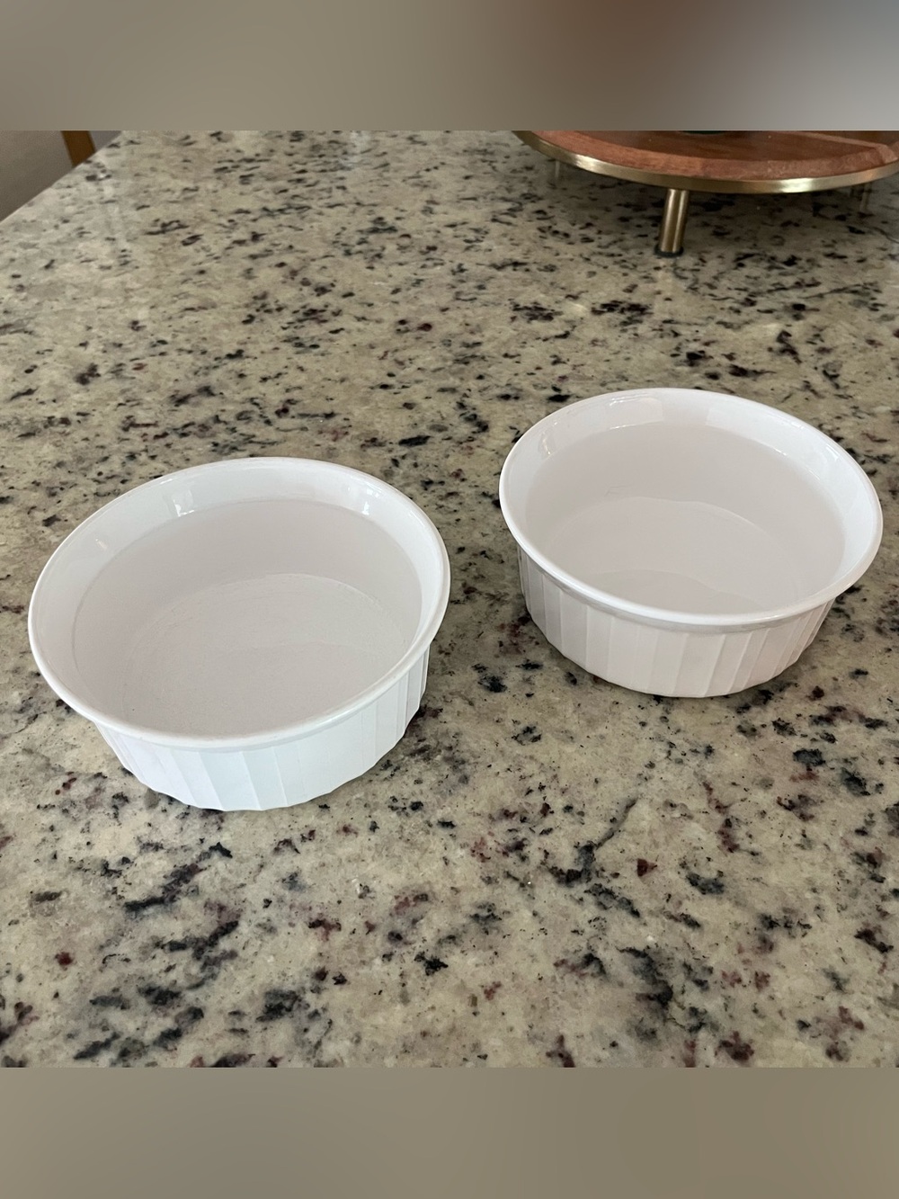 VTG CorningWare French White F-16-B Casserole Bowl Set(2)